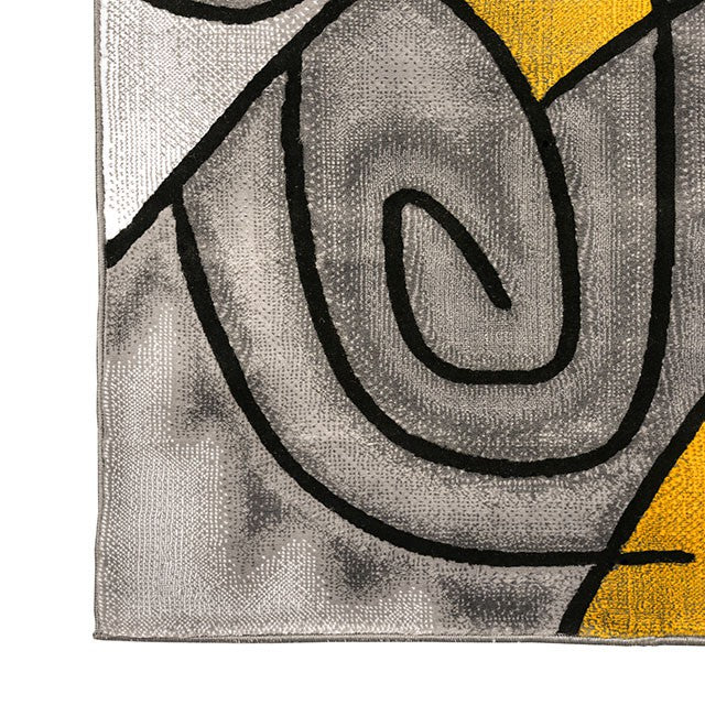 Sivas Charcoal Yellow 8' X 10' Area Rug - Olympia Furniture (Saint George, Utah)