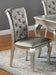 Crown Mark Furniture Caldwell Side Chair in Light Champagne (Set of 2) - Olympia Furniture (Saint George, Utah)