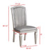 Crown Mark Klina Glam Dining Side Chair in Light Gray (Set of 2) - Olympia Furniture (Saint George, Utah)