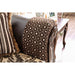 Quirino Light Brown/Dark Brown Love Seat - Olympia Furniture (Saint George, Utah)