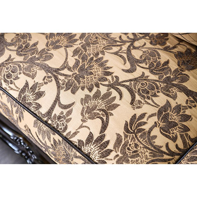 Quirino Tan/Dark Brown Love Seat - Olympia Furniture (Saint George, Utah)